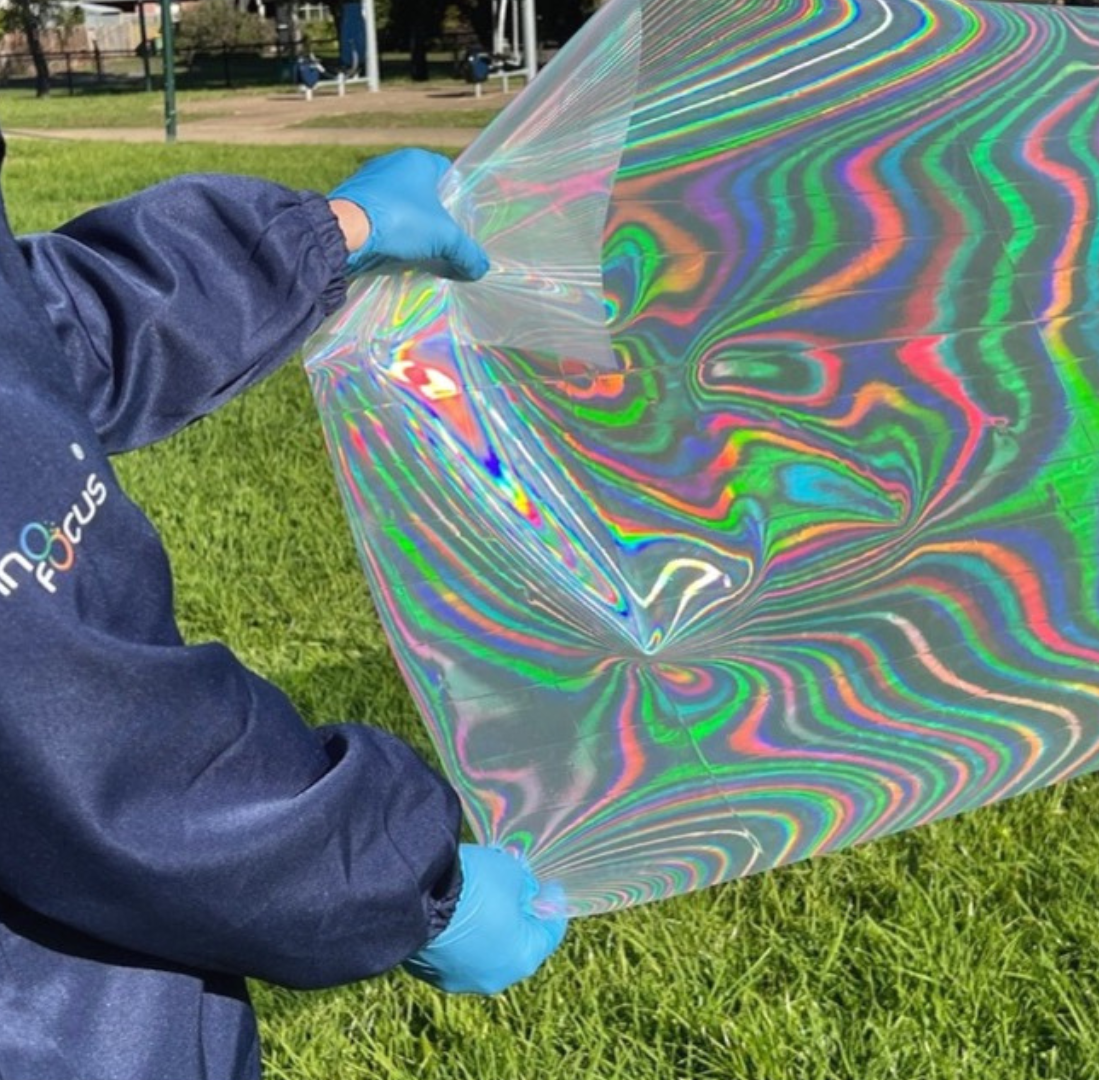 Half-Transparent Cooling Film